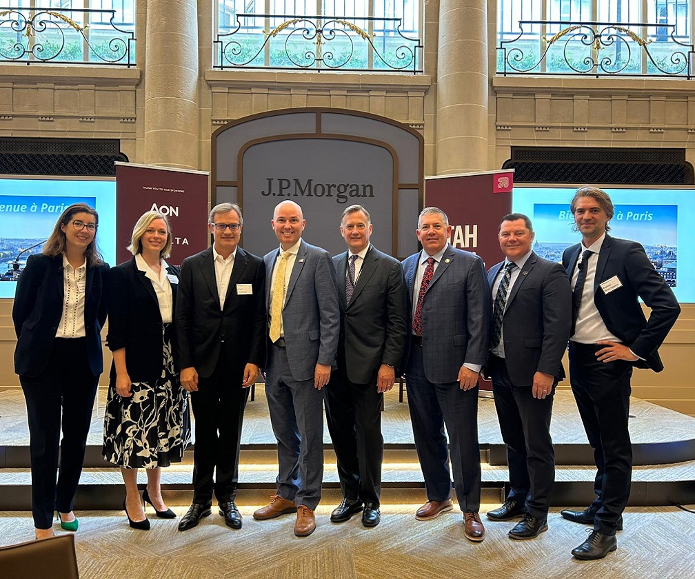 Salt Lake City team hosts Governor Spencer J. Cox in Paris
